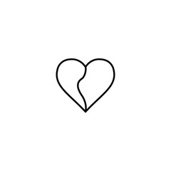 heart icon vector