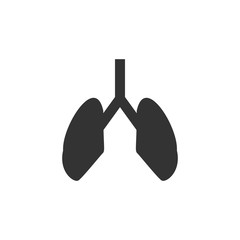 lungs icon vector editable for your design 