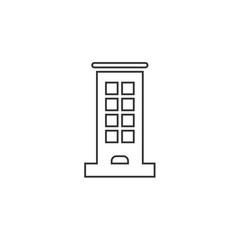 story building icon vector