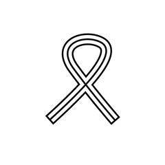 cancer ribbon icon vector