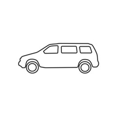 wagon car icon vector