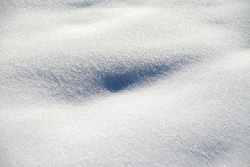 bumps on the snow layer