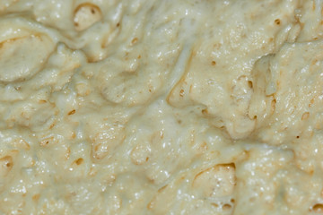 Fototapeta na wymiar Yeast dough close-up texture for Easter Day