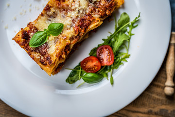 Italian pasta lasagne