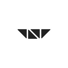 letter N logo with a unique design, interesting to have