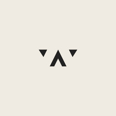AW letter logo by combining the letters A and W  luxurious design