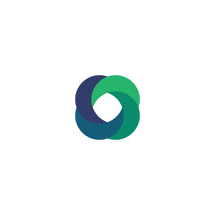 letter O logo with an elegant monogram design