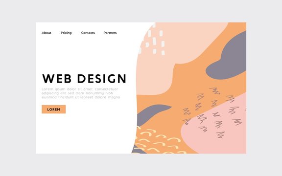 Web abstract background with hand drawn texture, memphis style. Universal pastel colors. Wallpaper fashion design.