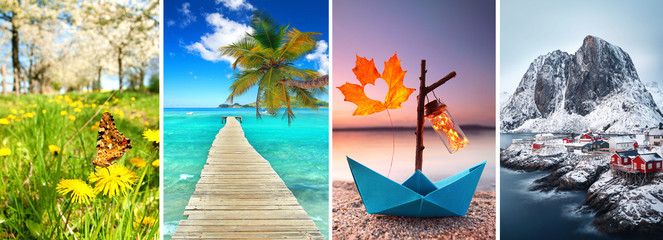 4 Jahreszeiten Collage