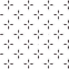 Geometric pattern in ornamental style. Seamless desing texture for greeting card.