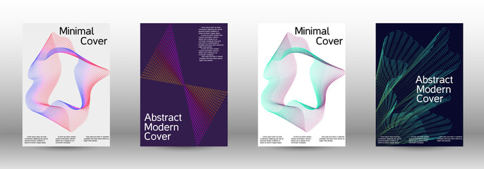 Cover design template set 