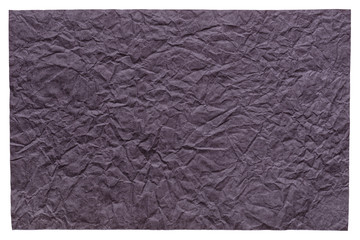 Isolated crumpled sheet paper texture for your individual creative work.