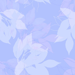 Decorative seamless pattern of tree branches.Seamless pattern branch in watercolor and count on a colored background.