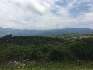 landscape with mountains