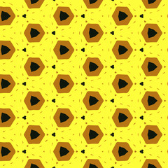 Geometric pattern in ornamental style. Seamless desing texture for greeting card.