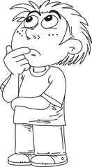 Child thinking