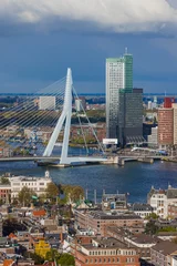 Crédence de cuisine en verre imprimé Rotterdam Paysage urbain de Rotterdam - Pays-Bas