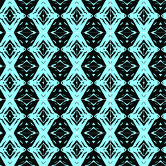 Geometric pattern in ornamental style. Seamless desing texture for greeting card.