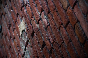 Brick red wall, soft focus