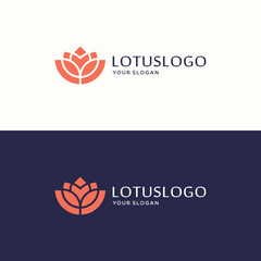 Lotus flower logo and icon design concept.