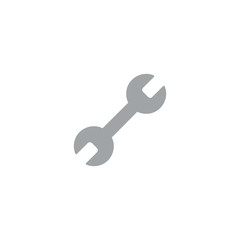 Wrench Flat Vector Icon. Isolated Wrench Equipment Emoticon, Illustration - Vector