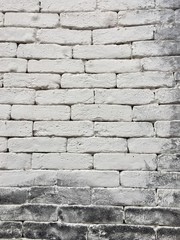 white painted brick wall, background texture