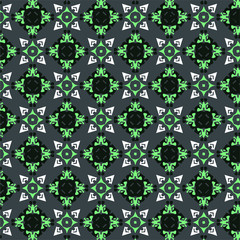 Geometric pattern in ornamental style. Seamless desing texture for greeting card.