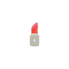 Lipstick Flat Vector Icon. Isolated Red Sexy Lipstick Illustration - Vector