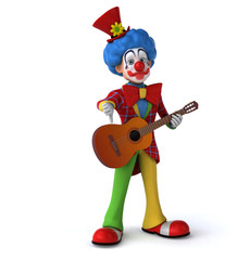 Fun clown - 3D Illustration