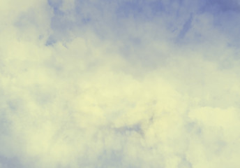 Color sky with clouds as background