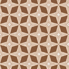 Geometric pattern in ornamental style. Seamless desing texture for greeting card.