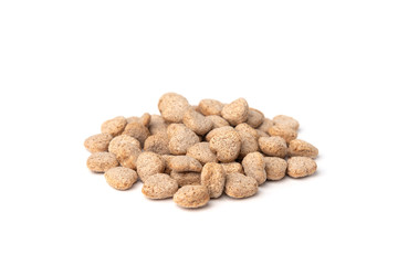 Rye bran isolated on white background.