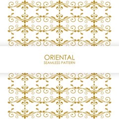 Oriental seamless pattern design. Abstract background pastel color wallpaper vector.
