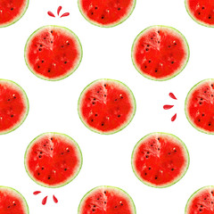 Flat Layout Of Watermelon Slices.