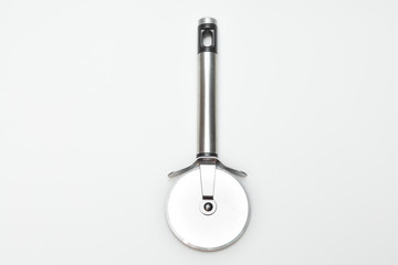 Pizza cutter on  white background
