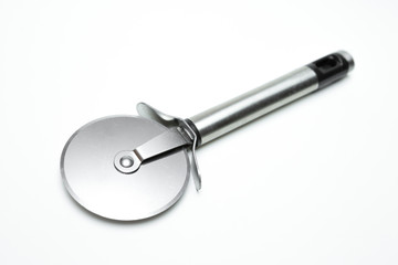 Pizza cutter on  white background