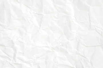 Paper texture Crumpled White.Top view.