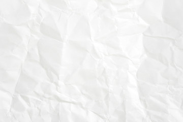 Paper texture Crumpled White.Top view.