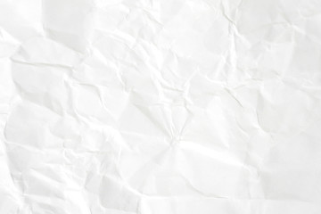 Paper texture Crumpled White.Top view.