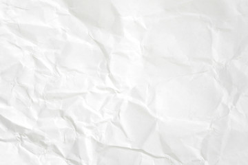Paper texture Crumpled White.Top view.