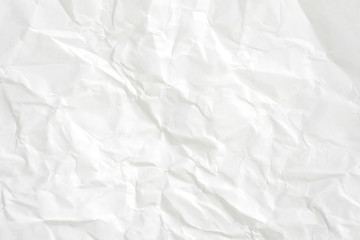 Paper texture Crumpled White.Top view.