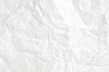 Paper texture Crumpled White.Top view.