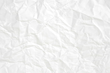 Paper texture Crumpled White.Top view.