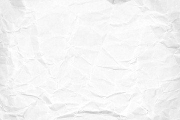 Paper texture Crumpled White.Top view.