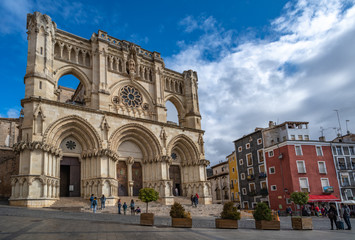 Fototapeta na wymiar Santa Maria and San Julian Cathedral of Cuenca, Spain.