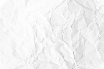 Paper texture Crumpled White.Top view.