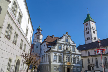 Obraz premium Wangen - Allgäu - Rathaus - Platz