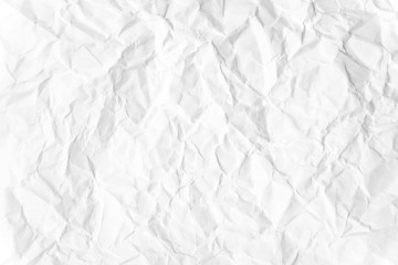 Paper texture Crumpled White.Top view.