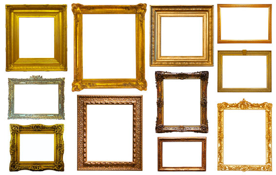 assortment of isolated frames