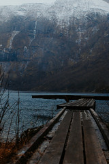 Fototapeta premium Steg am Wasser